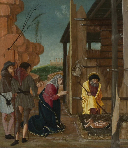 The Adoration of the Shepherds, ca 1485. Artist: Butinone, Bernardino (active 1450-1510)