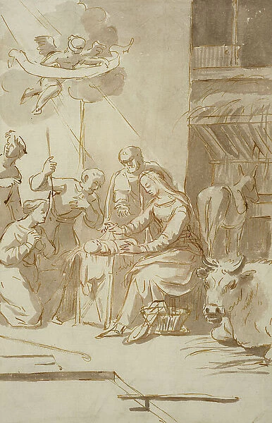 The Adoration of the Shepherds. Creator: Gerard van Houten