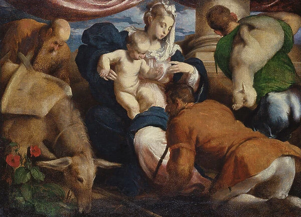 The Adoration of the Shepherds. Creator: Jacopo Bassano il vecchio