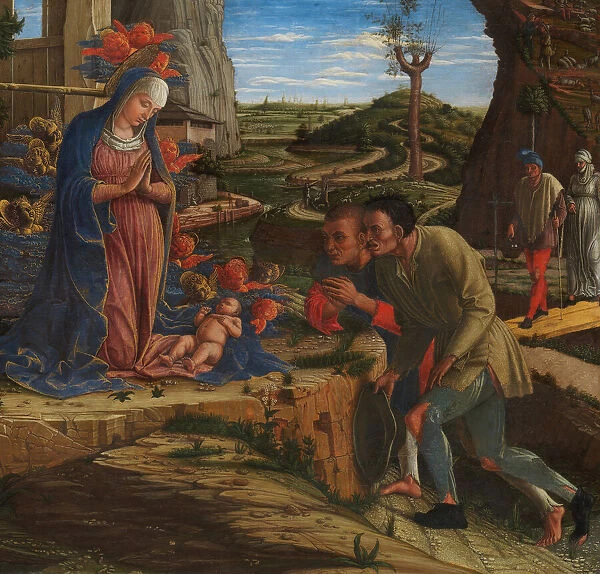 The Adoration of the Shepherds, shortly after 1450. Creator: Andrea Mantegna