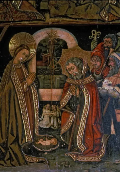 Framed Print : Adoration of the Shepherds, side table of the altarpiece of Saint Michael Framed Print : Adoration of the Shepherds, side table of the altarpiece of Saint Michael