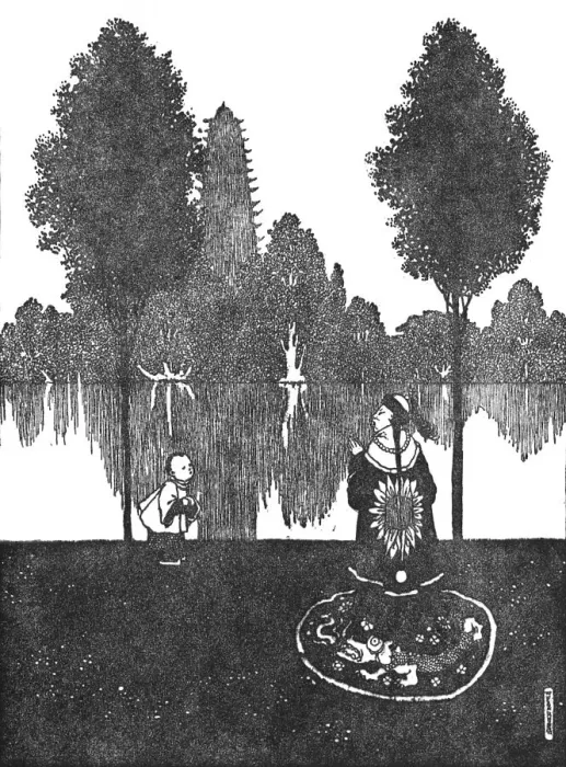 Framed Print : They Adored the City, the Palace, and the Garden, c1930. Artist: W Heath Robinson Framed Print : They Adored the City, the Palace, and the Garden, c1930. Artist: W Heath Robinson