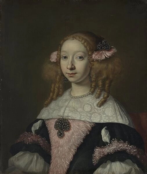 Adriana Jacobusdr Hinlopen (1646-1736), Wife of Johannes Wijbrants, 1667. Creator: Lodewyk van der Helst