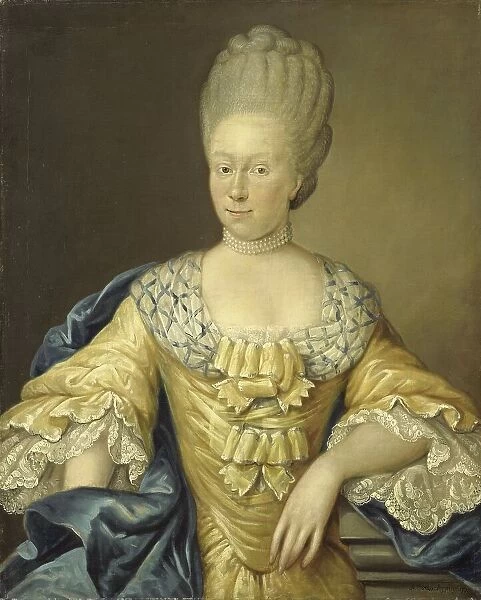 Adriana Johanna van Heusden, Wife of Johan Arnold Zoutman, 1770. Creator: August Christian Hauck