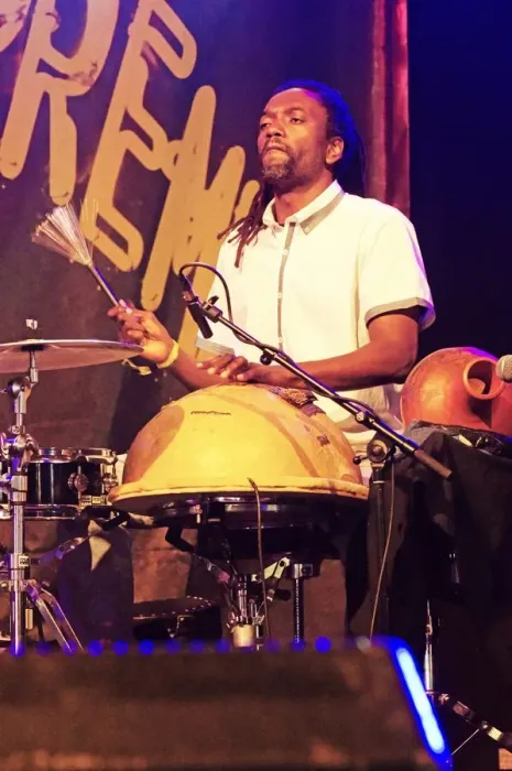 Framed Print : Adriano Adewale, Love Supreme Jazz Festival, Glynde Place, East Sussex, 2015. Artist Framed Print : Adriano Adewale, Love Supreme Jazz Festival, Glynde Place, East Sussex, 2015. Artist