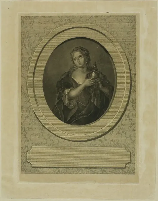 Framed Print : Adrienne Lecouvreur, n.d. Creator: Jean-Baptiste de Grateloup Framed Print : Adrienne Lecouvreur, n.d. Creator: Jean-Baptiste de Grateloup