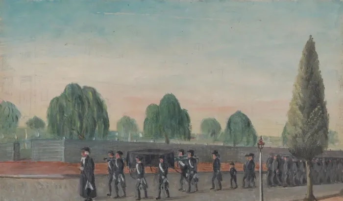Framed Print : Adult Funeral Procession, 1870s. Creator: William P. Chappel Framed Print : Adult Funeral Procession, 1870s. Creator: William P. Chappel