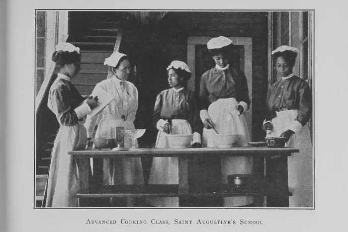 Framed Print : Advanced cooking class; Saint Augustine's School; [Raleigh, North Carolina], (1923?). Creator: Unknown