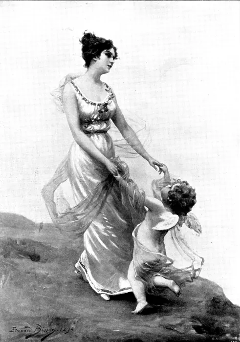 Framed Print : The Advent of Spring, 1895. Creator: Berlin Photographic Co Framed Print : The Advent of Spring, 1895. Creator: Berlin Photographic Co