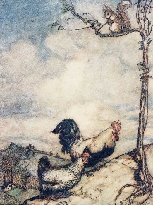 Framed Print : The Adventures of Chanticleer and Partlet, 1909 Framed Print : The Adventures of Chanticleer and Partlet, 1909