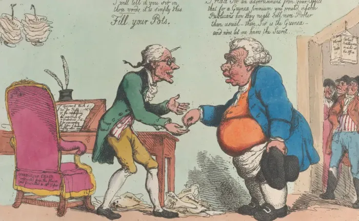 Framed Print : Advice to a Publican, or a Secret Worth Knowing, 1810. 1810. Creator: Thomas Rowlandson Framed Print : Advice to a Publican, or a Secret Worth Knowing, 1810. 1810. Creator: Thomas Rowlandson