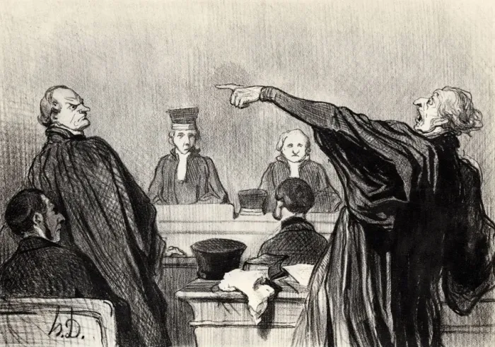 Framed Print : An advocate who is evidently fully convinced?, 1845 Framed Print : An advocate who is evidently fully convinced?, 1845