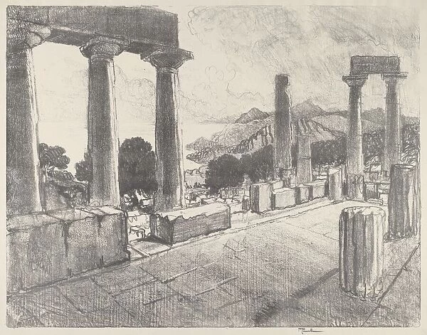 Aegina, The Black Forest, 1913. Creator: Joseph Pennell