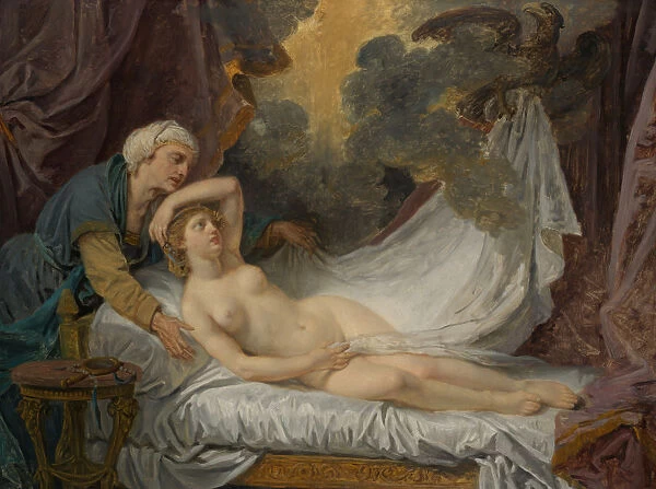 Aegina Visited by Jupiter, ca. 1767-69. Creator: Jean-Baptiste Greuze