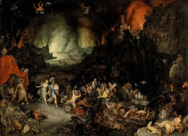 Aeneas in the Underworld. Artist: Brueghel, Jan, the Elder (1568-1625)