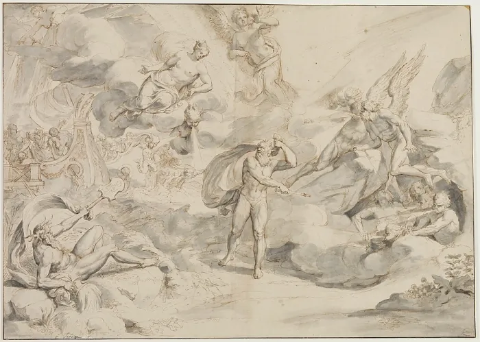 Framed Print : Aeolus Obeying Juno's Command to Create a Storm, c.between 1683 and 1684. Creator: Raymond Lafage. Aeolus Obeying Juno's Command to Create a Storm, c.between 1683 and 1684 Framed Print : Aeolus Obeying Juno's Command to Create a Storm, c.between 1683 and 1684. Creator: Raymond Lafage. Aeolus Obeying Juno's Command to Create a Storm, c.between 1683 and 1684