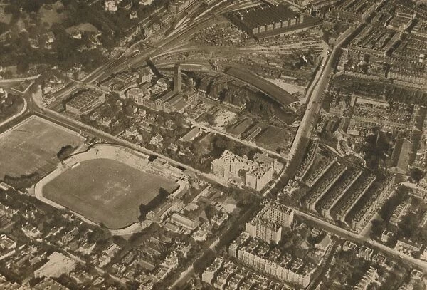 An Aerial Cameras View of Lords and the District of Marylebone, c1935. Creator: Aerofilms
