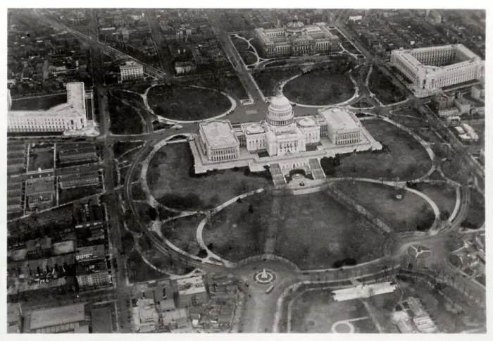 Framed Print : Aerial view of the Capitol, Washington DC, USA, from a Zeppelin, 1928 (1933) Framed Print : Aerial view of the Capitol, Washington DC, USA, from a Zeppelin, 1928 (1933)