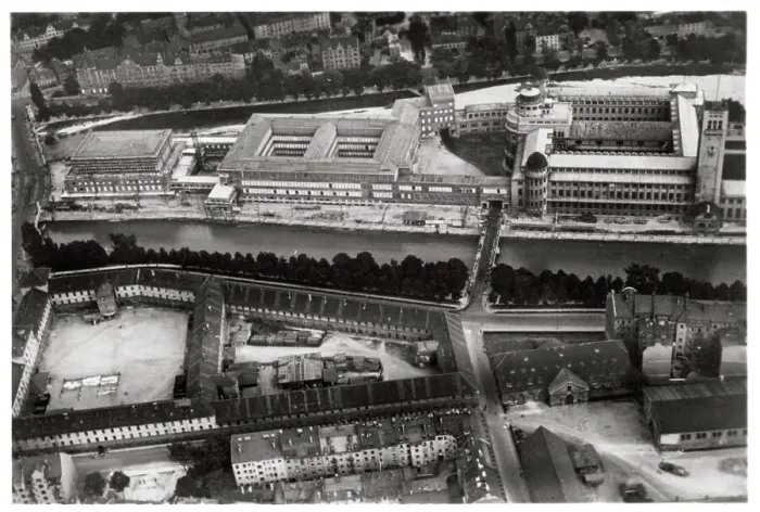 Framed Print : Aerial view of the Deutsches Museum, Munich, Germany, from a Zeppelin, c1931 (1933) Framed Print : Aerial view of the Deutsches Museum, Munich, Germany, from a Zeppelin, c1931 (1933)
