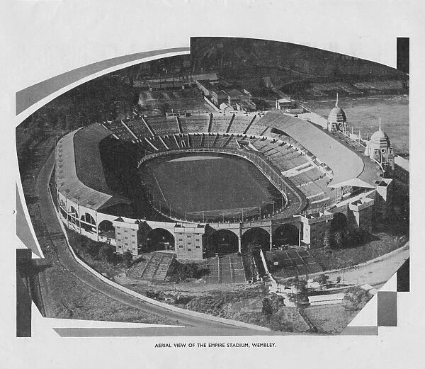 Aerial View of the Empire Stadium, Wembley, 1937