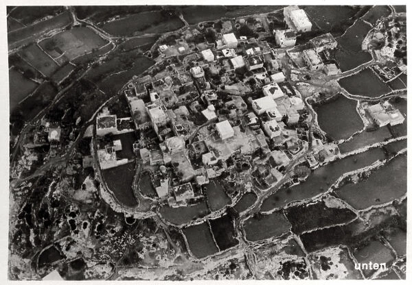 Aerial view of the heights around Jerusalem, Palestine, from a Zeppelin, 1931 (1933)