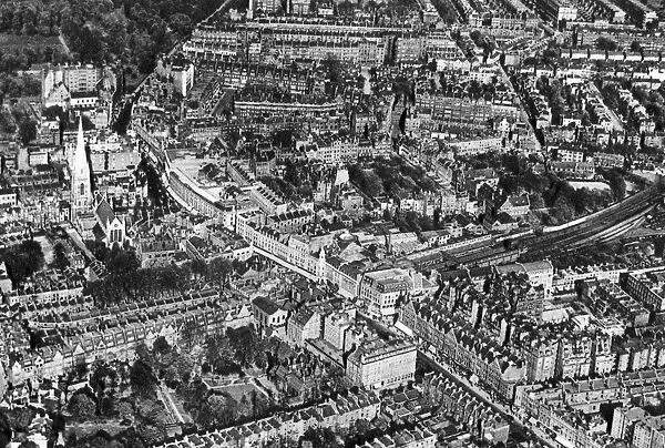 An aerial view of Kensington, London, 1926-1927.Artist: Aerofilms