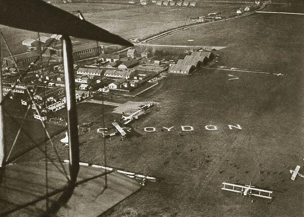 Aerial view of London Airport, 1925