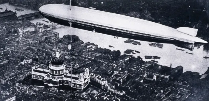 Framed Print : Aerial view from the north west of the Graf Zeppelin above St Pauls and the River Thames, 1930 Framed Print : Aerial view from the north west of the Graf Zeppelin above St Pauls and the River Thames, 1930