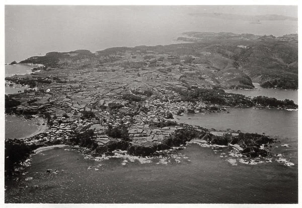 Aerial view of Oginohama, Japan, from a Zeppelin, 1929 (1933)