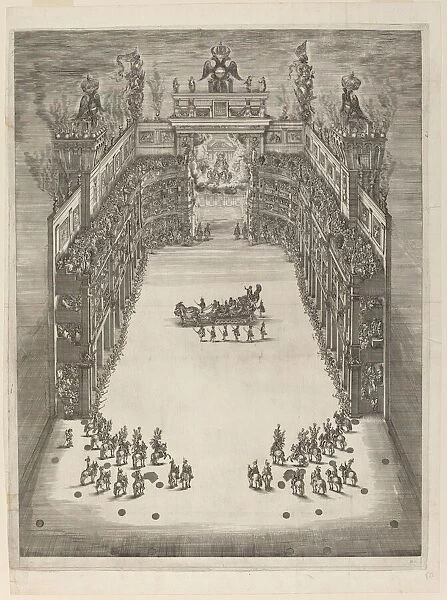 Aerial View of Theatre, 1652. Creator: Stefano della Bella