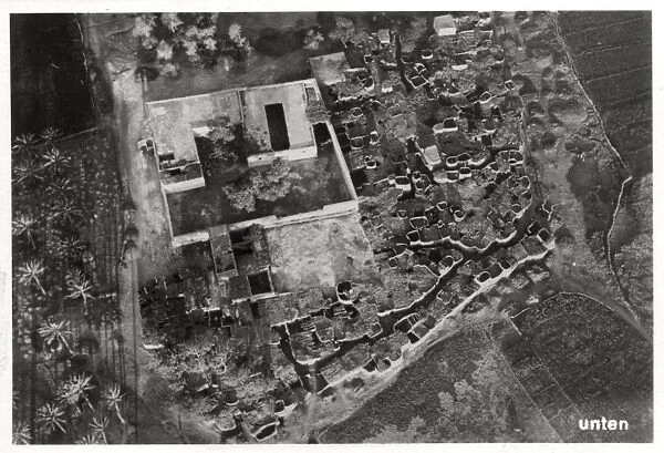 Aerial view of a village, Egypt, 1931 (1933)