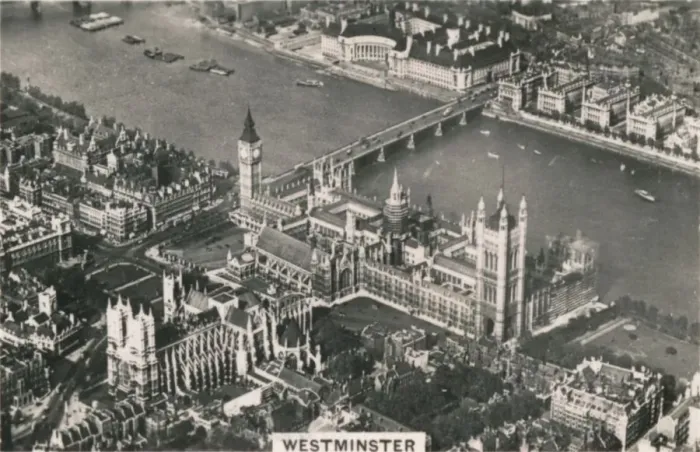 Framed Print : Aerial view of Westminster, 1939 Framed Print : Aerial view of Westminster, 1939