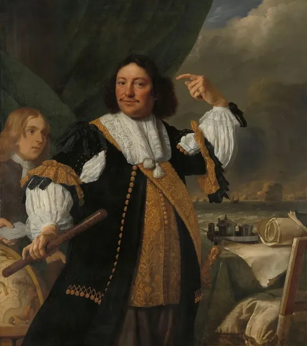 Framed Print : Aert van Nes (1626-1693), Vice Admiral, 1668. Creator: Bartholomeus van der Helst Framed Print : Aert van Nes (1626-1693), Vice Admiral, 1668. Creator: Bartholomeus van der Helst