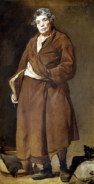 Aesop (7th-6th century bC), Greek writer of fables, oil painting by Velazquez
