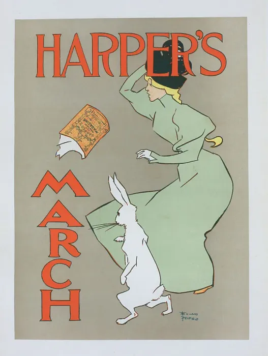 Framed Print : Affiche américaine pour la revue Harper's Magazine, c1896. Creator: Edward Penfield. Affiche américaine pour la revue Harper's Magazine, c1896. Creator: Edward Penfield Framed Print : Affiche américaine pour la revue Harper's Magazine, c1896. Creator: Edward Penfield. Affiche américaine pour la revue Harper's Magazine, c1896. Creator: Edward Penfield