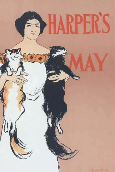 Framed Print : Affiche américaine pour la Revue Harper's Magazine'. Numéro de Mai 1897. c1898. Creator: Edward Penfield. Affiche américaine pour la Revue Harper's Magazine'. Numéro de Mai 1897. c1898. Creator: Edward Penfield Framed Print : Affiche américaine pour la Revue Harper's Magazine'. Numéro de Mai 1897. c1898. Creator: Edward Penfield. Affiche américaine pour la Revue Harper's Magazine'. Numéro de Mai 1897. c1898. Creator: Edward Penfield