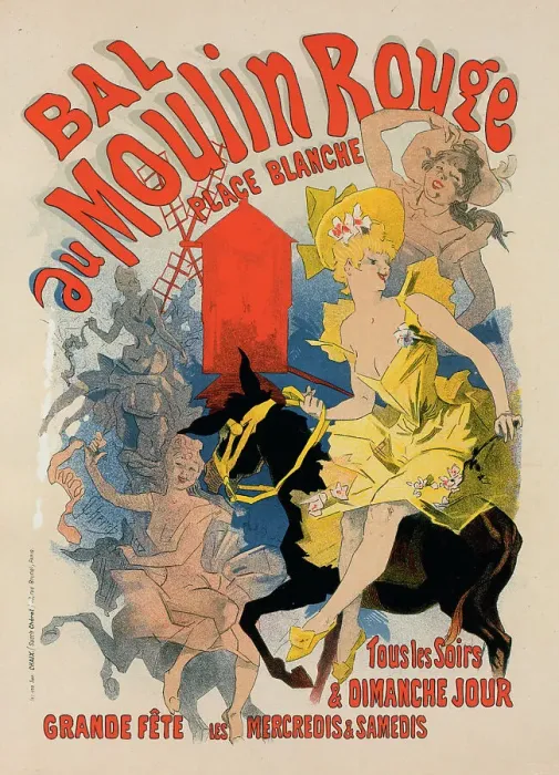 Framed Print : Affiche pour le Bal du Moulin Rouge'. c1897. Creator: Jules Cheret. Affiche pour le Bal du Moulin Rouge'. c1897. Creator: Jules Cheret Framed Print : Affiche pour le Bal du Moulin Rouge'. c1897. Creator: Jules Cheret. Affiche pour le Bal du Moulin Rouge'. c1897. Creator: Jules Cheret