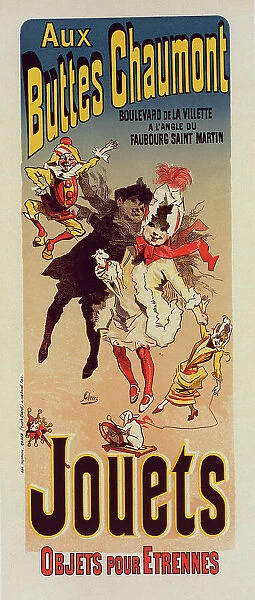 Affiche pour le Magasin 'Aux Buttes Chaumont'. c1898. Creator: Jules Cheret. Affiche pour le Magasin 'Aux Buttes Chaumont'. c1898. Creator: Jules Cheret