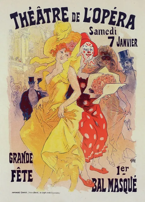 Framed Print : Affiche pour les Bals de l'Opéra en 1899, c1899. Creator: Jules Cheret. Affiche pour les Bals de l'Opéra en 1899, c1899. Creator: Jules Cheret Framed Print : Affiche pour les Bals de l'Opéra en 1899, c1899. Creator: Jules Cheret. Affiche pour les Bals de l'Opéra en 1899, c1899. Creator: Jules Cheret