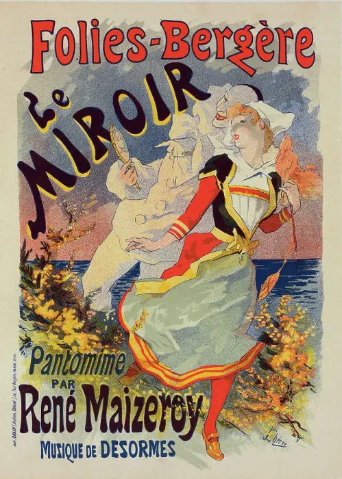 Framed Print : Affiche pour les Folies-Bergère Le Miroir, c1899. Creator: Jules Cheret. Affiche pour les Folies-Bergère Le Miroir, c1899. Creator: Jules Cheret Framed Print : Affiche pour les Folies-Bergère Le Miroir, c1899. Creator: Jules Cheret. Affiche pour les Folies-Bergère Le Miroir, c1899. Creator: Jules Cheret