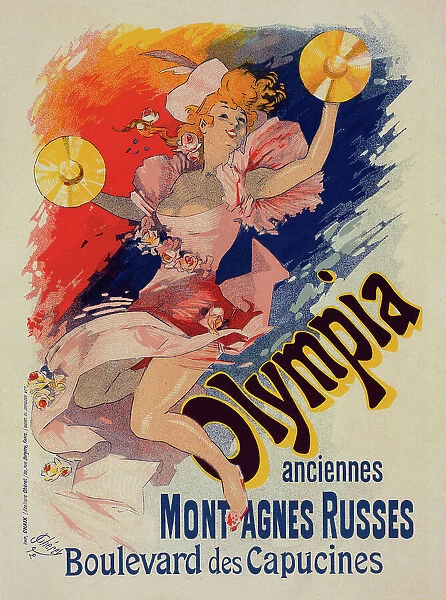 Affiche pour 'Olympia'. c1898. Creator: Jules Cheret. Affiche pour 'Olympia'. c1898. Creator: Jules Cheret