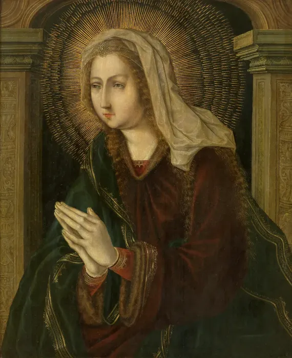 Framed Print : Afflicta Virgo. Creator: Jan Gossaert Framed Print : Afflicta Virgo. Creator: Jan Gossaert