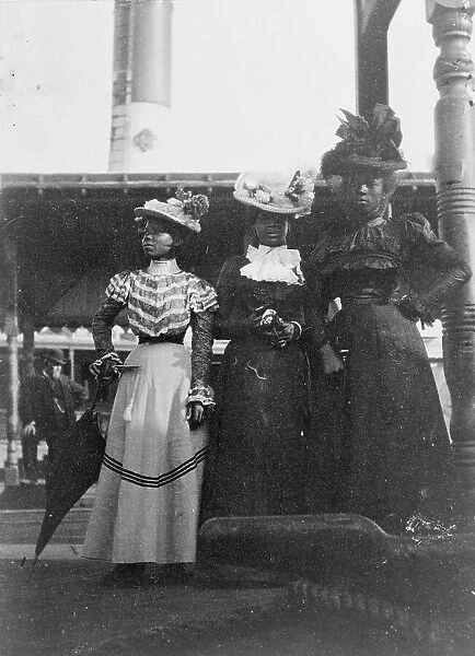 Three African American women...State Fair at Saint Paul, Minnesota, 1903. Creator: Frances Benjamin Johnston