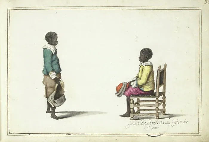 Framed Print : Two African boys, 1654. Creator: Gesina ter Borch Framed Print : Two African boys, 1654. Creator: Gesina ter Borch