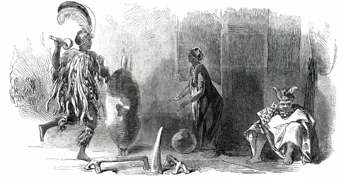 Framed Print : The African Exhibition, at the Cosmorama, Regent-Street, 1850. Creator: Unknown Framed Print : The African Exhibition, at the Cosmorama, Regent-Street, 1850. Creator: Unknown