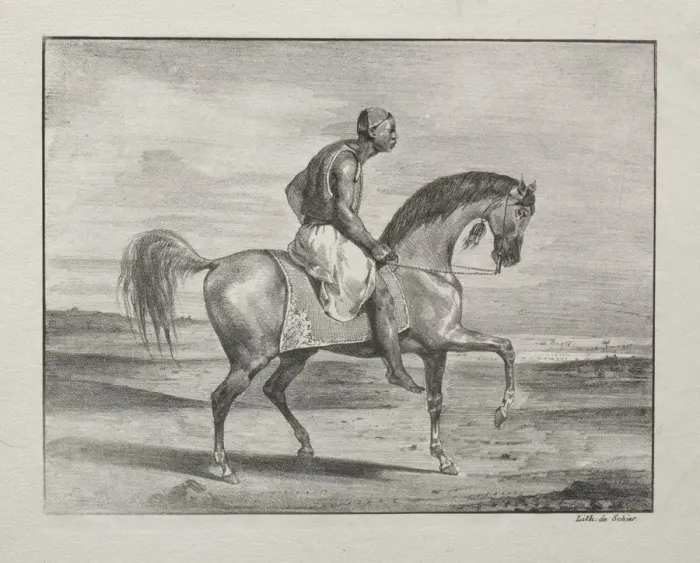 Framed Print : African on Horseback, 1823. Creator: Eugene Delacroix (French, 1798-1863) Framed Print : African on Horseback, 1823. Creator: Eugene Delacroix (French, 1798-1863)