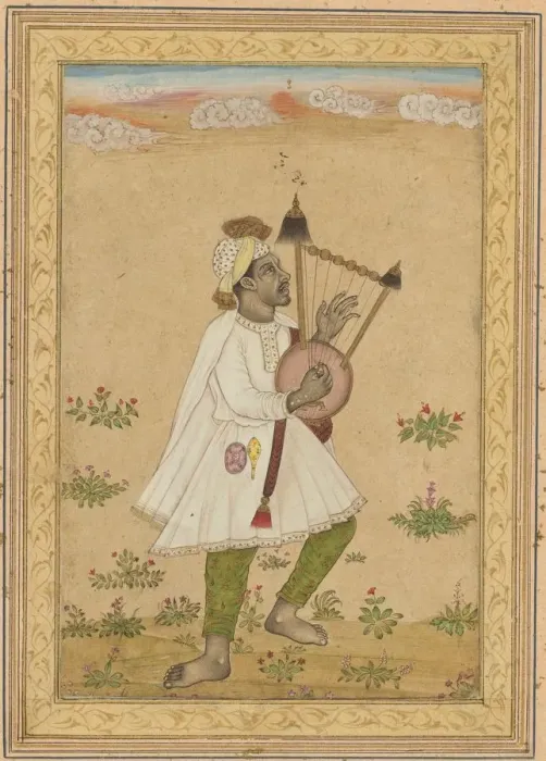 Framed Print : An African Lyre Player, c. 1640-1660. Creator: Unknown Framed Print : An African Lyre Player, c. 1640-1660. Creator: Unknown