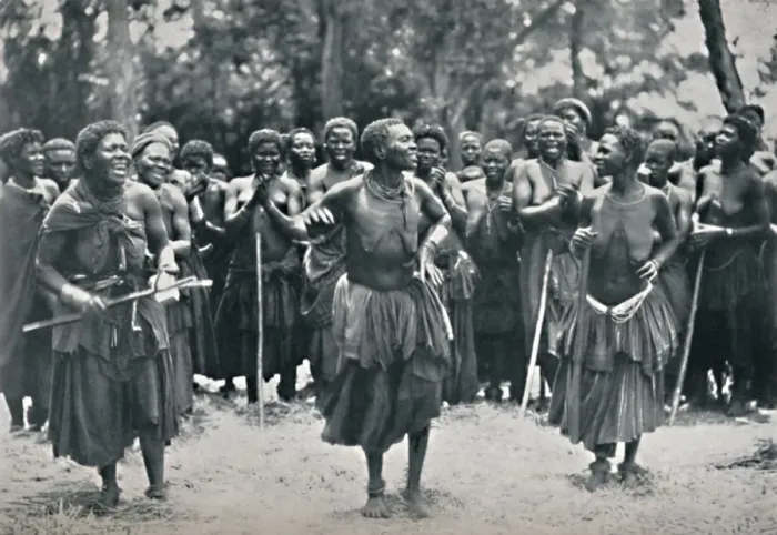 Framed Print : An African witches dance, 1912. Artist: H Exton Framed Print : An African witches dance, 1912. Artist: H Exton