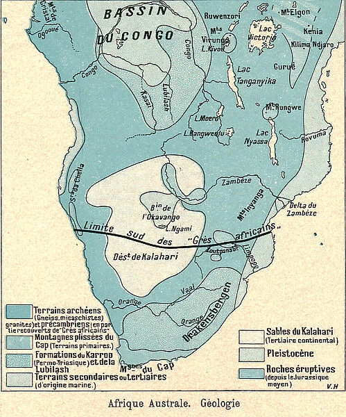'Afrique Australe. Geologie; Afrique Australe, 1914. Creator: Unknown