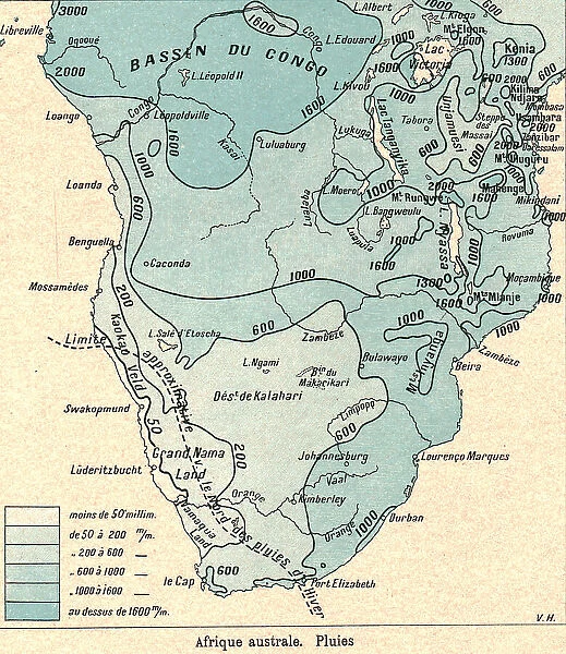 'Afrique australe. Pluies; Afrique Australe, 1914. Creator: Unknown